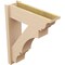 Ekena Millwork 8-in W x 26-in D x 32-in H Balboa Trad Rough Cedar Woodgrain TimberThane Outlooker, Primed Tan OUTUR080X26X32BOA04RCPR - alternate 5